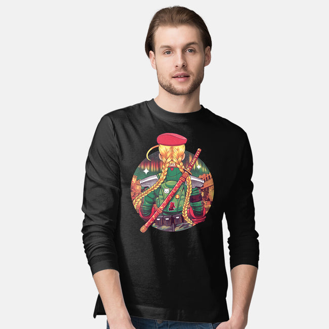 Autumn Fighter-Mens-Long Sleeved-Tee-Bruno Mota