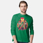 Autumn Fighter-Mens-Long Sleeved-Tee-Bruno Mota