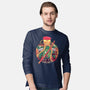 Autumn Fighter-Mens-Long Sleeved-Tee-Bruno Mota