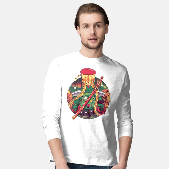 Autumn Fighter-Mens-Long Sleeved-Tee-Bruno Mota