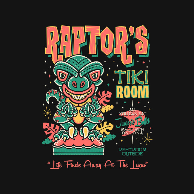 Raptor Tiki Room-None-Removable Cover-Throw Pillow-Nemons