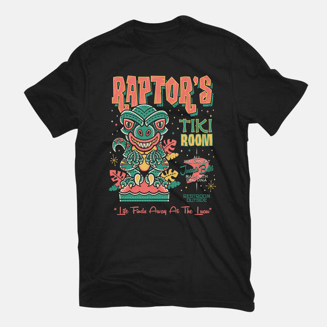 Raptor Tiki Room-Mens-Basic-Tee-Nemons