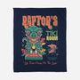 Raptor Tiki Room-None-Fleece-Blanket-Nemons