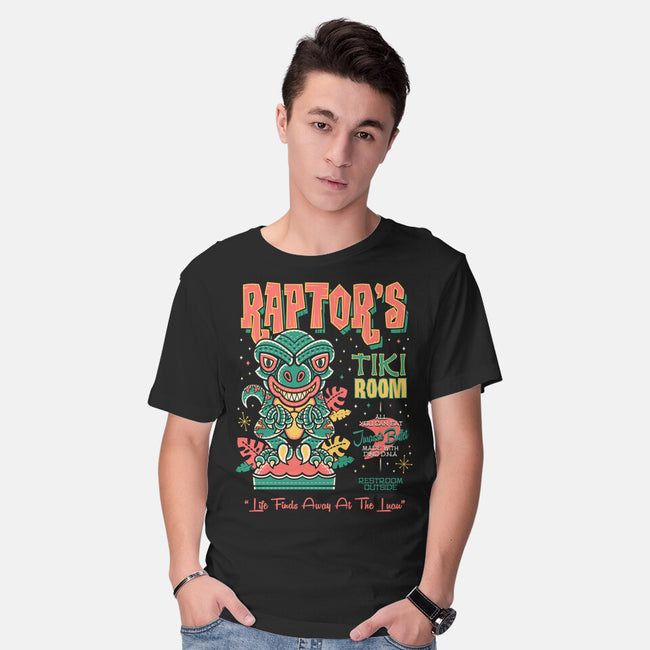 Raptor Tiki Room-Mens-Basic-Tee-Nemons