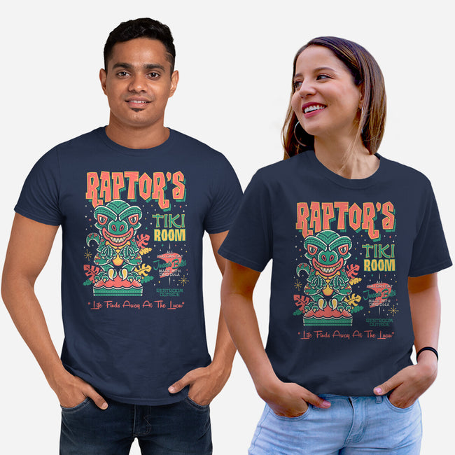 Raptor Tiki Room-Unisex-Basic-Tee-Nemons