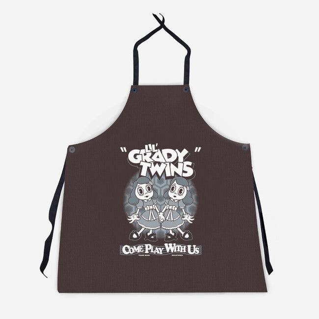 Lil' Grady Twins-Unisex-Kitchen-Apron-Nemons