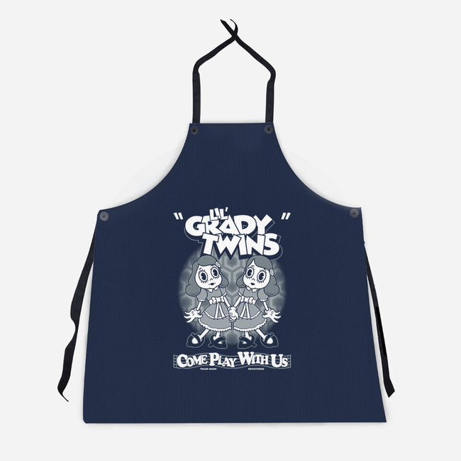 Lil' Grady Twins-Unisex-Kitchen-Apron-Nemons