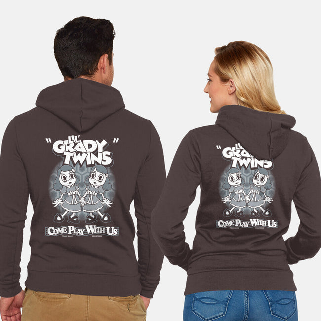 Lil' Grady Twins-Unisex-Zip-Up-Sweatshirt-Nemons