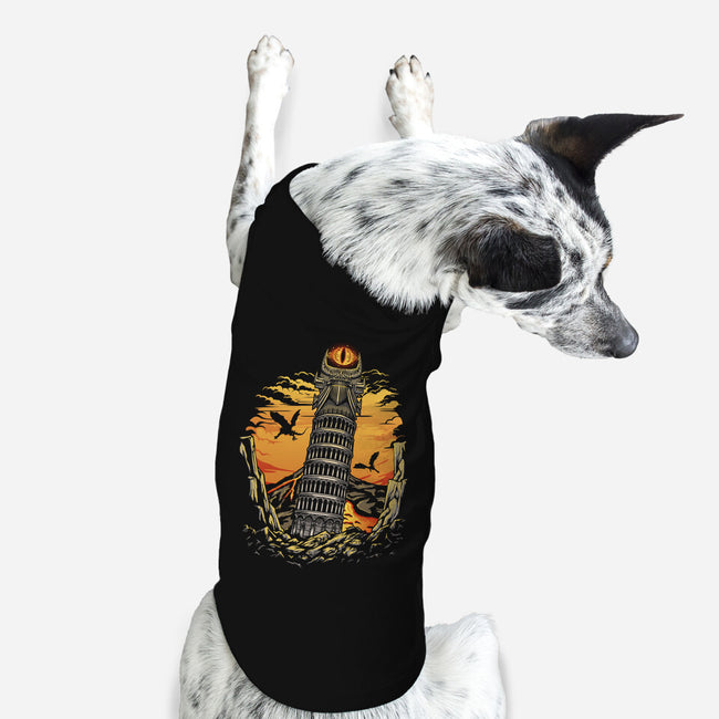 Leaning Dark Tower-Dog-Basic-Pet Tank-Olipop