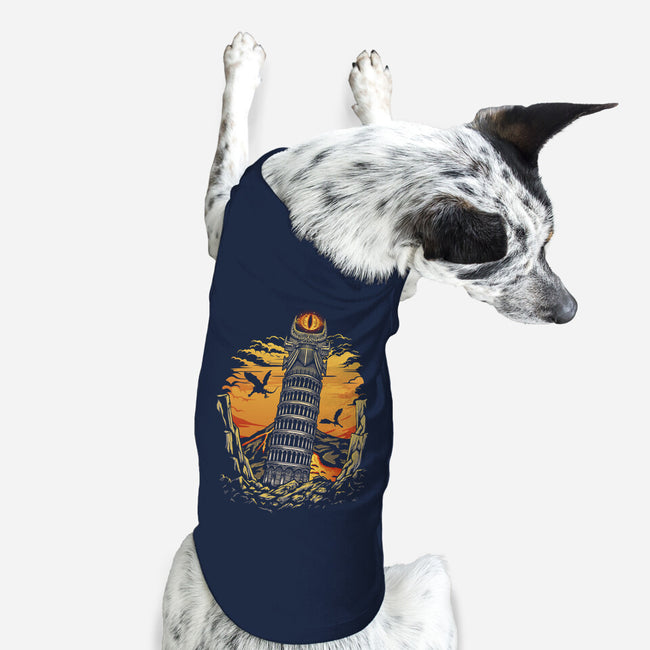 Leaning Dark Tower-Dog-Basic-Pet Tank-Olipop