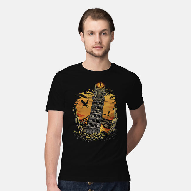 Leaning Dark Tower-Mens-Premium-Tee-Olipop