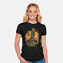 Leaning Dark Tower-Womens-Fitted-Tee-Olipop