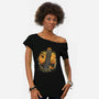 Leaning Dark Tower-Womens-Off Shoulder-Tee-Olipop