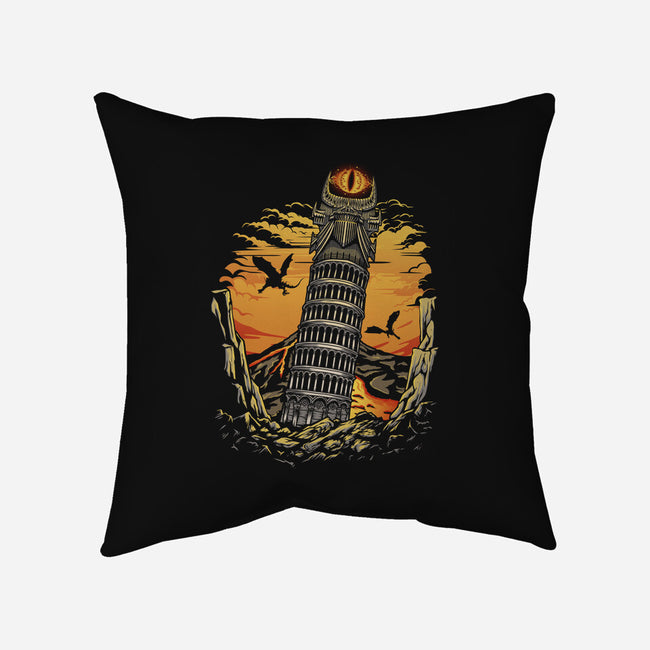 Leaning Dark Tower-None-Removable Cover-Throw Pillow-Olipop