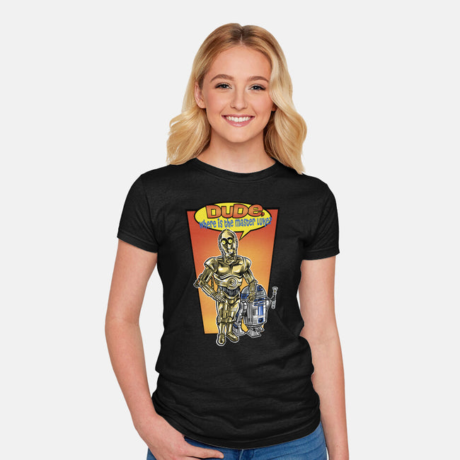 Where Is The Master Luke-Womens-Fitted-Tee-zascanauta