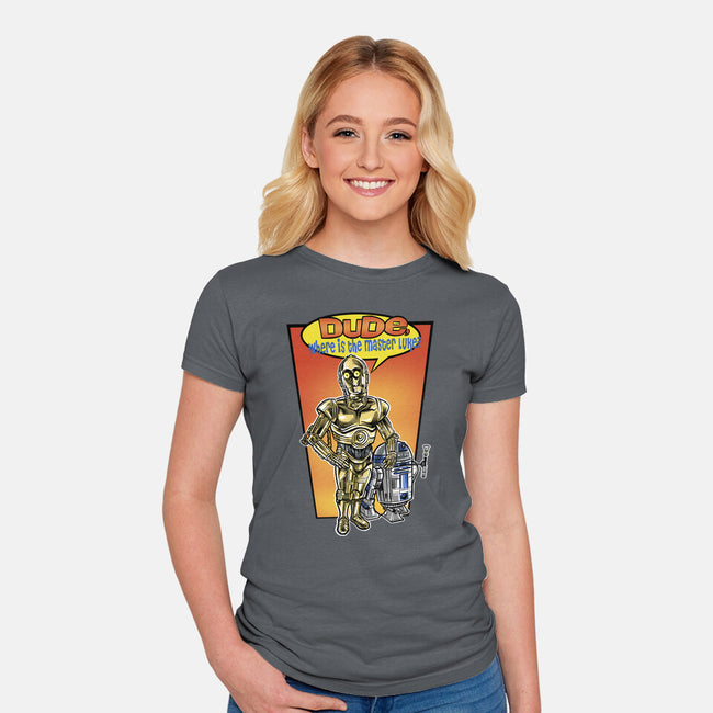 Where Is The Master Luke-Womens-Fitted-Tee-zascanauta