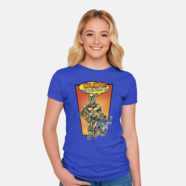 Where Is The Master Luke-Womens-Fitted-Tee-zascanauta