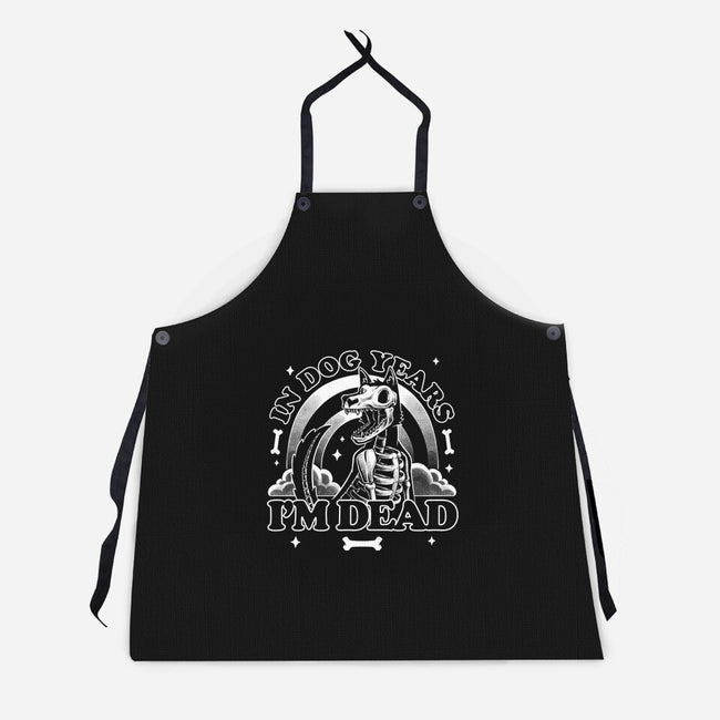 Dead In Dog Years-Unisex-Kitchen-Apron-Studio Mootant