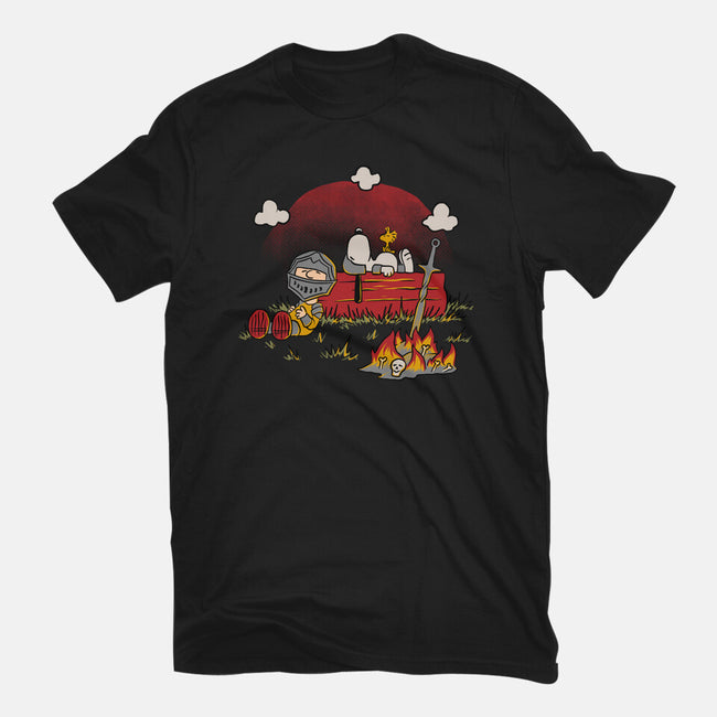 Snoopy Dark Souls-Womens-Fitted-Tee-Studio Mootant