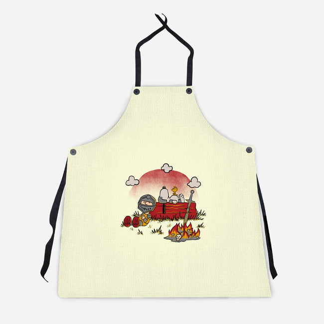 Snoopy Dark Souls-Unisex-Kitchen-Apron-Studio Mootant