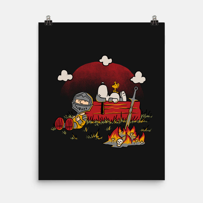 Snoopy Dark Souls-None-Matte-Poster-Studio Mootant