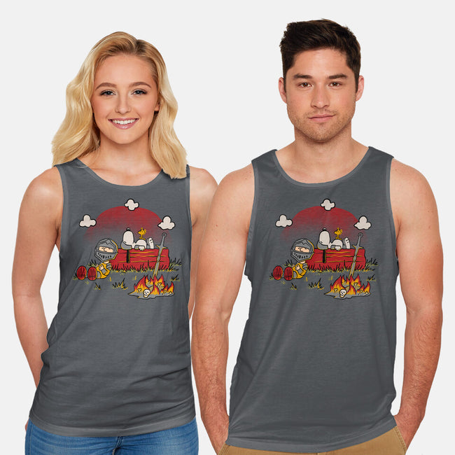 Snoopy Dark Souls-Unisex-Basic-Tank-Studio Mootant