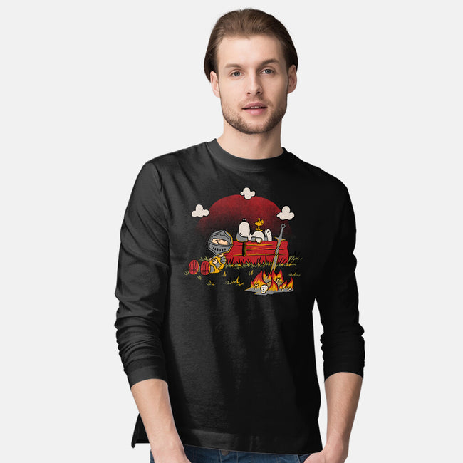 Snoopy Dark Souls-Mens-Long Sleeved-Tee-Studio Mootant