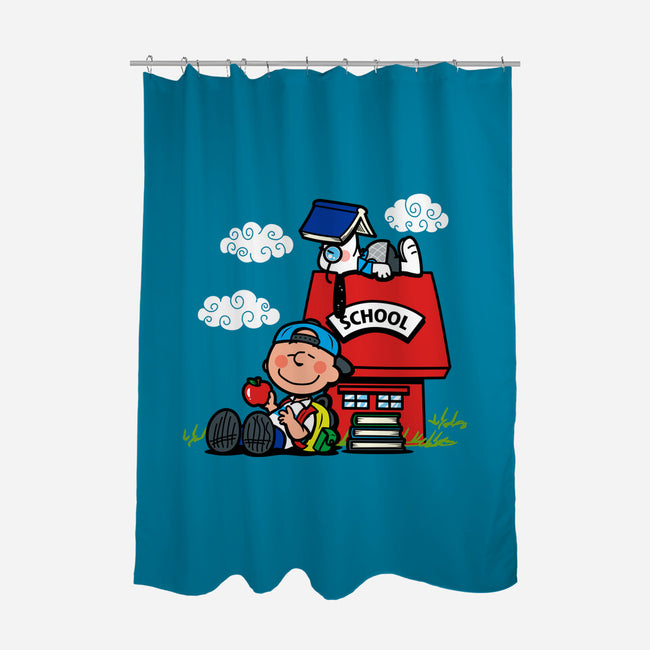 School Nuts-None-Polyester-Shower Curtain-Boggs Nicolas