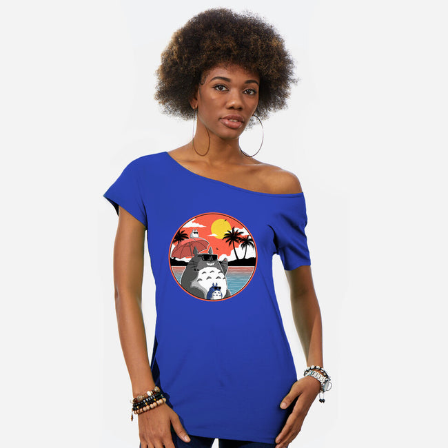 Summer Spirit-Womens-Off Shoulder-Tee-Tri haryadi