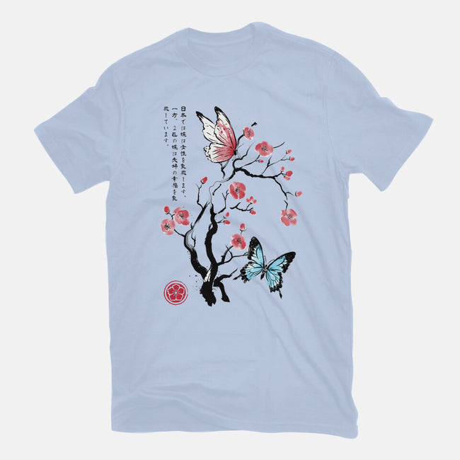 Two Butterflies Sumi-e-Mens-Premium-Tee-DrMonekers