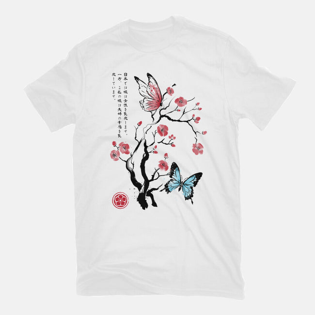 Two Butterflies Sumi-e-Mens-Premium-Tee-DrMonekers