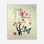 Two Butterflies Sumi-e-None-Fleece-Blanket-DrMonekers