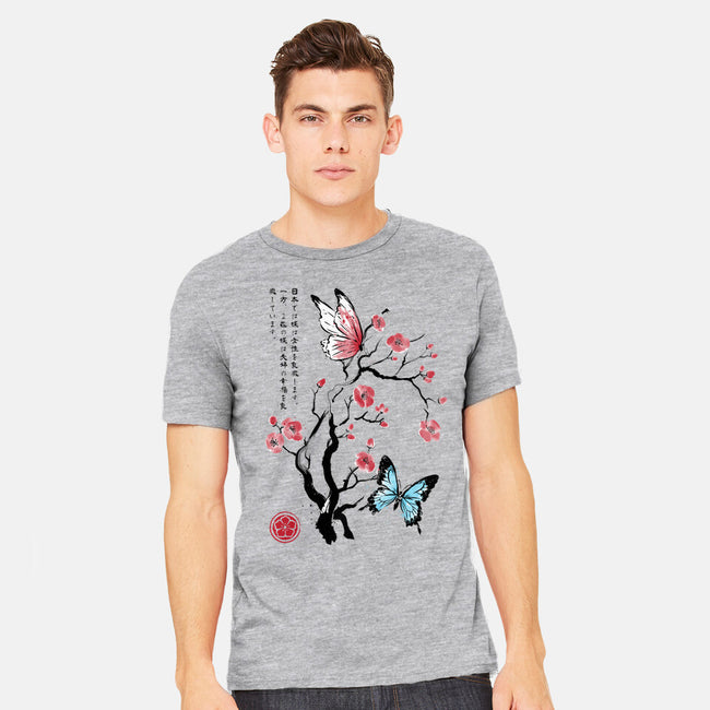 Two Butterflies Sumi-e-Mens-Heavyweight-Tee-DrMonekers