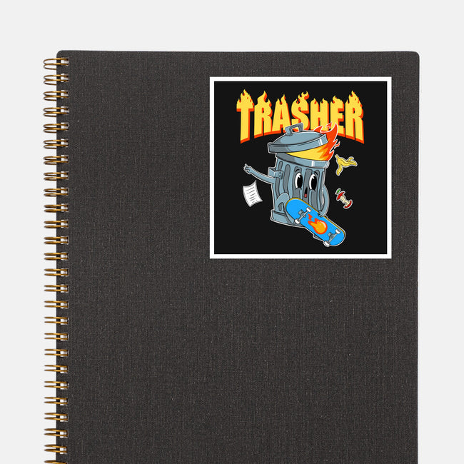 Trasher Skater-None-Glossy-Sticker-Tri haryadi