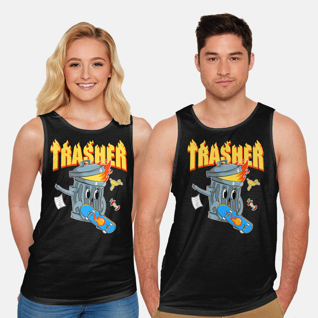 Trasher Skater-Unisex-Basic-Tank-Tri haryadi