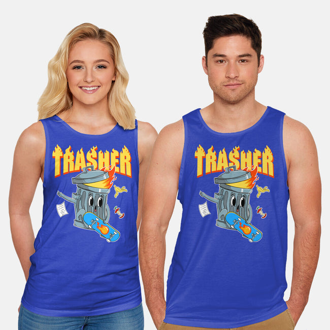 Trasher Skater-Unisex-Basic-Tank-Tri haryadi