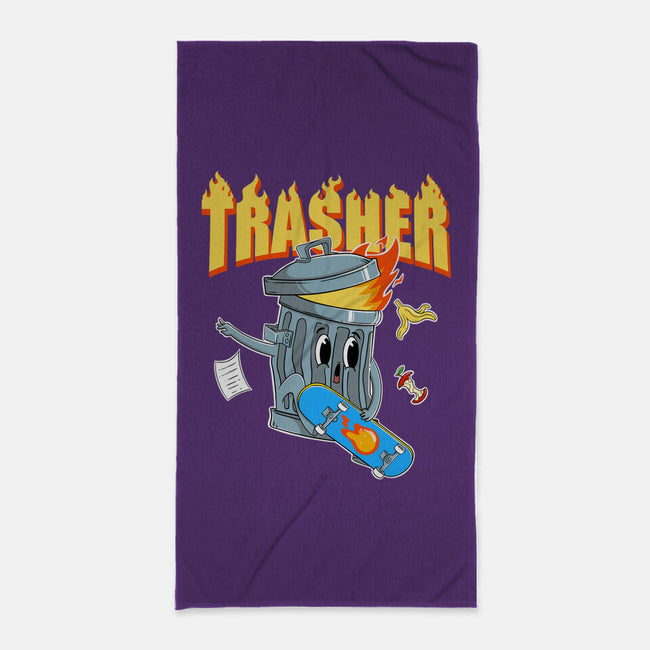 Trasher Skater-None-Beach-Towel-Tri haryadi