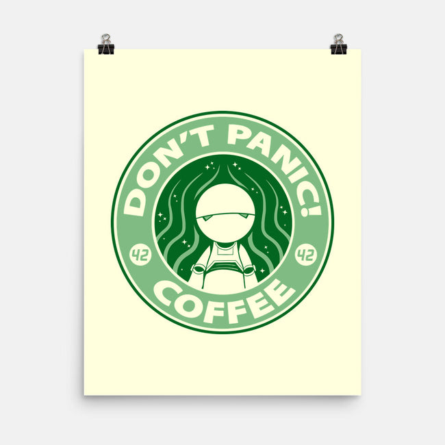 Don't Panic Coffee-None-Matte-Poster-Umberto Vicente