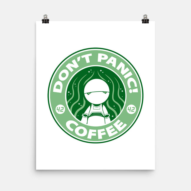 Don't Panic Coffee-None-Matte-Poster-Umberto Vicente