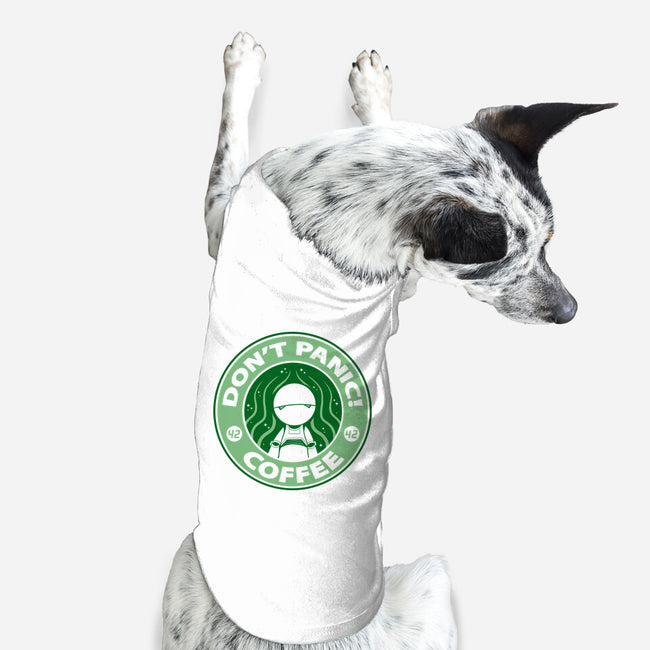 Don't Panic Coffee-Dog-Basic-Pet Tank-Umberto Vicente