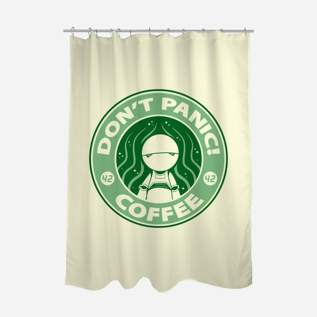 Don't Panic Coffee-None-Polyester-Shower Curtain-Umberto Vicente