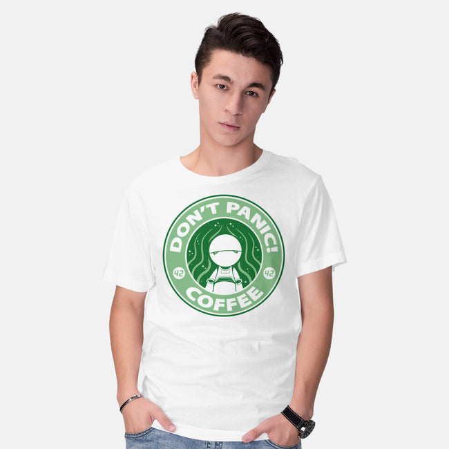 Don't Panic Coffee-Mens-Basic-Tee-Umberto Vicente