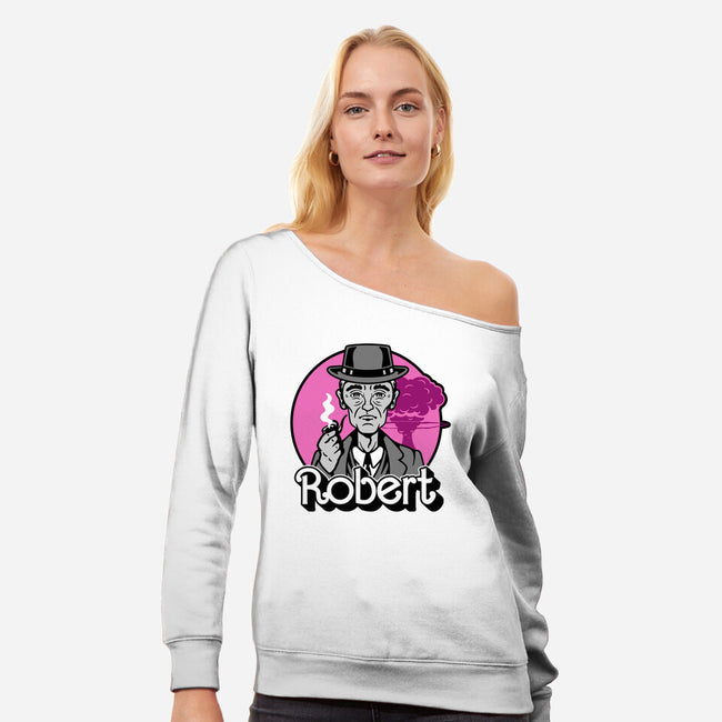 Robert-Womens-Off Shoulder-Sweatshirt-demonigote