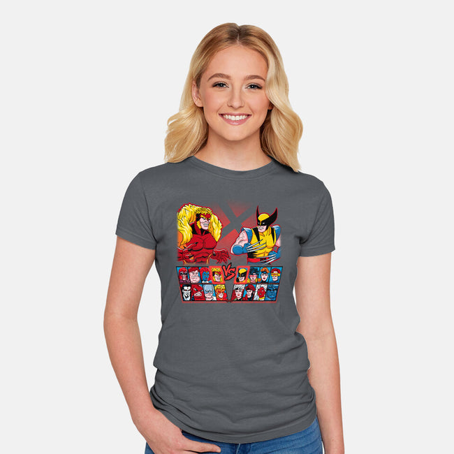 Mutant Fighter-Womens-Fitted-Tee-Andriu