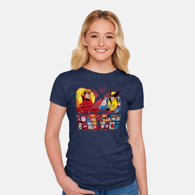 Mutant Fighter-Womens-Fitted-Tee-Andriu