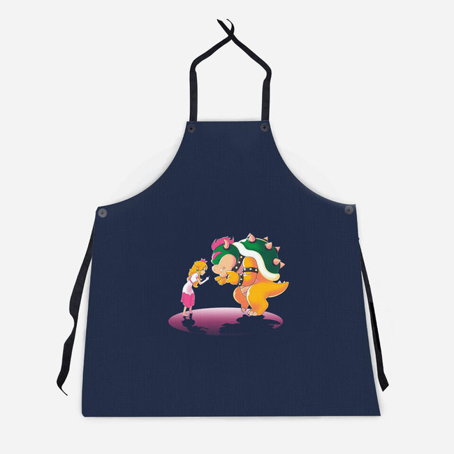 Peach Fiction-Unisex-Kitchen-Apron-naomori