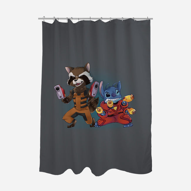 Experiments United-None-Polyester-Shower Curtain-Madzilla