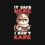 It Says Here I Don't Care-Unisex-Kitchen-Apron-eduely