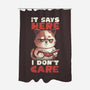 It Says Here I Don't Care-None-Polyester-Shower Curtain-eduely