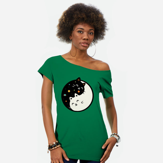 Space Kittens-Womens-Off Shoulder-Tee-erion_designs